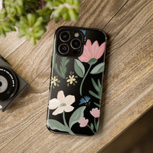 Load image into Gallery viewer, Black Floral Phone Case