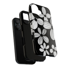 Load image into Gallery viewer, Black Floral Phone Case