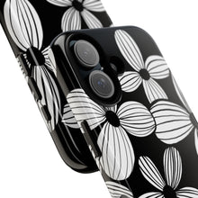Load image into Gallery viewer, Black Floral Phone Case