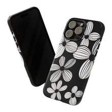 Load image into Gallery viewer, Black Floral Phone Case