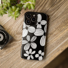 Load image into Gallery viewer, Black Floral Phone Case