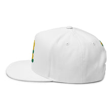 Load image into Gallery viewer, Embroidered Yellow Wildflower Flat Bill Cap
