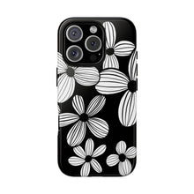 Load image into Gallery viewer, Black Floral Phone Case