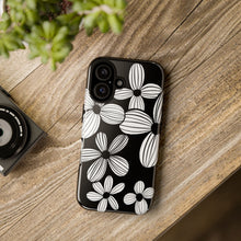 Load image into Gallery viewer, Black Floral Phone Case
