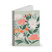 Load image into Gallery viewer, Spiral Notebook - Floral Design