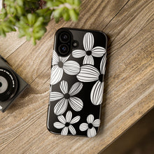 Load image into Gallery viewer, Black Floral Phone Case