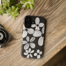 Load image into Gallery viewer, Black Floral Phone Case