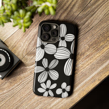Load image into Gallery viewer, Black Floral Phone Case