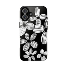 Load image into Gallery viewer, Black Floral Phone Case