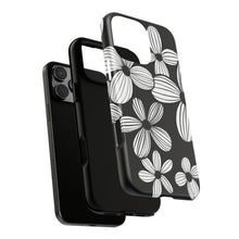 Load image into Gallery viewer, Black Floral Phone Case