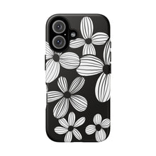 Load image into Gallery viewer, Black Floral Phone Case