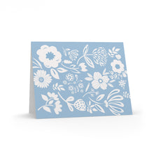 Load image into Gallery viewer, Blue and White Floral Card