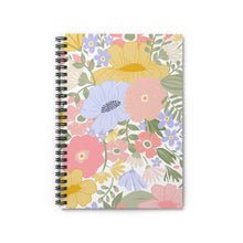 Load image into Gallery viewer, Floral Spiral Notebook - Ruled Line for Creative Minds