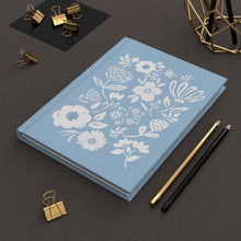 Load image into Gallery viewer, Hardcover Journal - Blue and White Floral