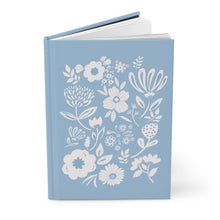 Load image into Gallery viewer, Hardcover Journal - Blue and White Floral