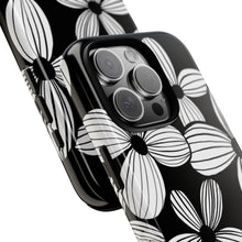 Load image into Gallery viewer, Black Floral Phone Case
