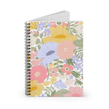 Load image into Gallery viewer, Floral Spiral Notebook - Ruled Line for Creative Minds