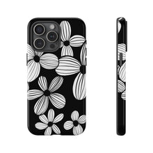 Load image into Gallery viewer, Black Floral Phone Case
