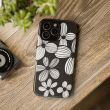 Load image into Gallery viewer, Black Floral Phone Case