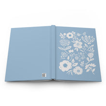 Load image into Gallery viewer, Hardcover Journal - Blue and White Floral