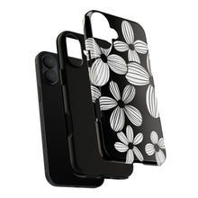 Load image into Gallery viewer, Black Floral Phone Case