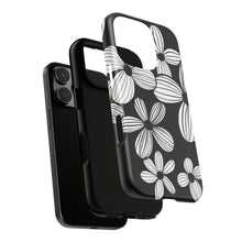 Load image into Gallery viewer, Black Floral Phone Case