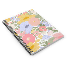 Load image into Gallery viewer, Floral Spiral Notebook - Ruled Line for Creative Minds