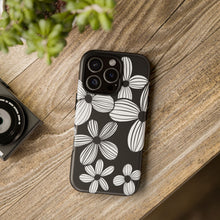 Load image into Gallery viewer, Black Floral Phone Case