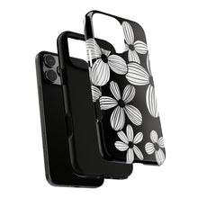 Load image into Gallery viewer, Black Floral Phone Case