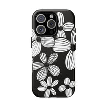 Load image into Gallery viewer, Black Floral Phone Case