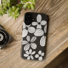 Load image into Gallery viewer, Black Floral Phone Case