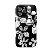 Load image into Gallery viewer, Black Floral Phone Case