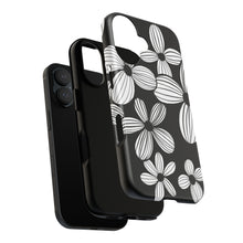 Load image into Gallery viewer, Black Floral Phone Case