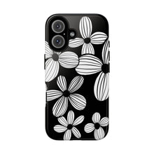 Load image into Gallery viewer, Black Floral Phone Case