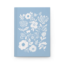Load image into Gallery viewer, Hardcover Journal - Blue and White Floral