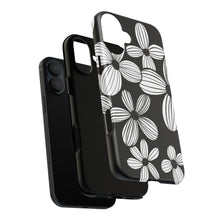 Load image into Gallery viewer, Black Floral Phone Case