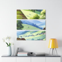 Load image into Gallery viewer, Acrylic Prints - 3 Panel Mountain View Painting of Switzerland.
