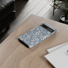 Load image into Gallery viewer, Blue Floral Phone Case
