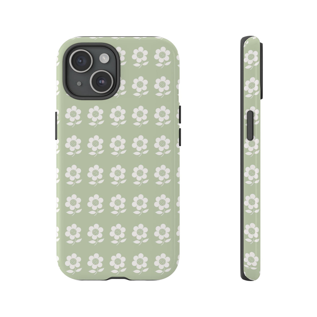 Green Floral Phone Case