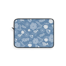 Load image into Gallery viewer, Blue Floral Laptop Sleeve
