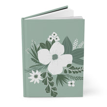 Load image into Gallery viewer, Green and White Floral Journal
