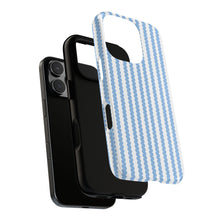 Load image into Gallery viewer, Blue and White Phone Case. Scallop phone case. Tough Phone Case.

