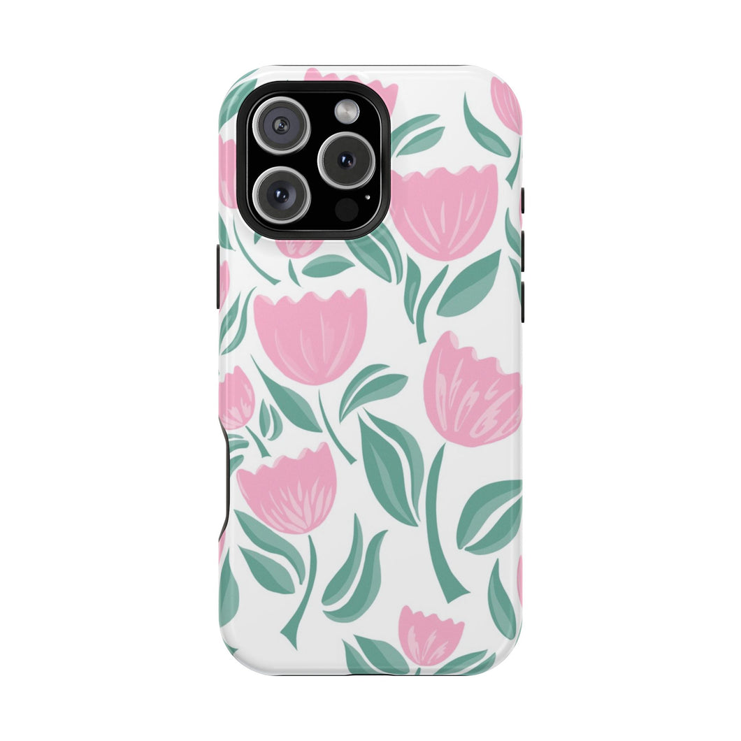 Floral Phone Case  - Magnetic Tough Case