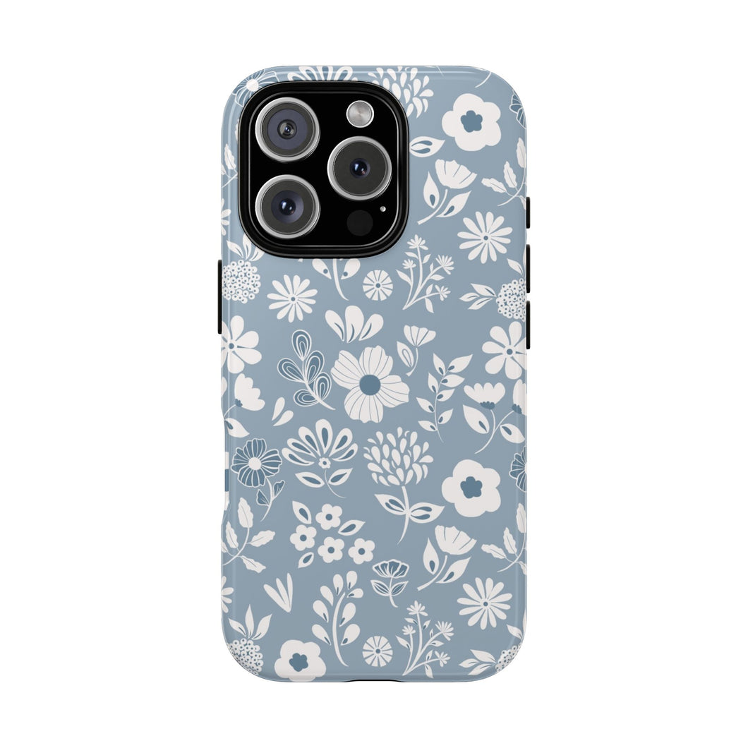 Blue Floral Phone Case