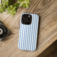 Load image into Gallery viewer, Blue and White Phone Case. Scallop phone case. Tough Phone Case.
