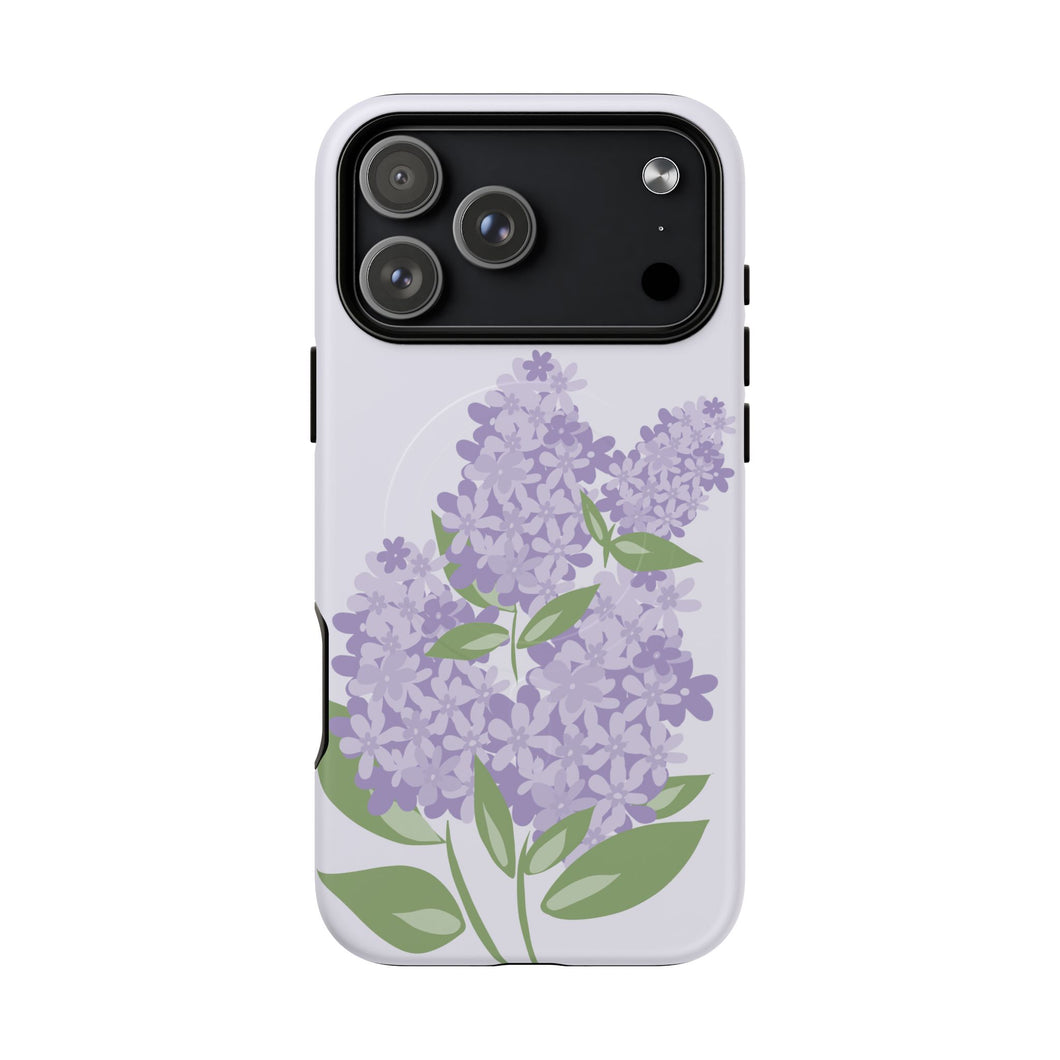 Copy of Floral Tough Magnetic Phone Case - Elegant Lilac Design