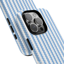 Load image into Gallery viewer, Blue and White Phone Case. Scallop phone case. Tough Phone Case.
